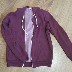 American Apparel Maroon Hoodie Sweatshirt